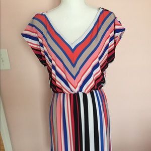 Stripe multi Color Block 👗